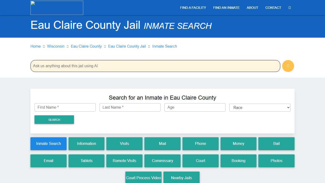 Eau Claire County Inmate Search & Roster Find Inmates WI